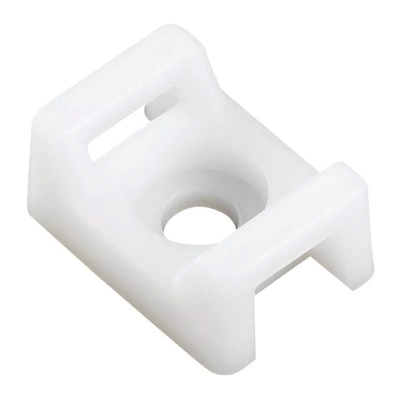 Cable Tie Holder Screw-In #8. M4 5.3 mm PA Natural FTH-13R-19-M Pack of 50.