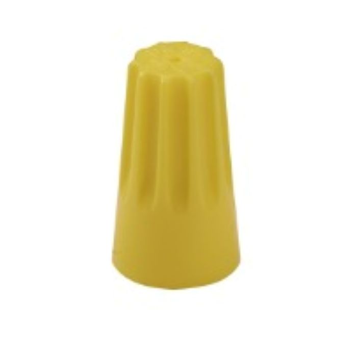 2299505-1 Closed End Splice, 22 – 10 AWG, 3 + Ground Splice Capacity, Standard, Steel, Yellow, 24.5 mm [.965 in] Length, Bag, Closed Barrel, Solid Wire, Pack of 25.