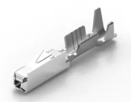 Connectronix TE-Connectivity 5-963715-1 Receptacle Terminal, Tin (Sn), .63 mm [.025 in] Tab Width, .63 mm [.025 in] Tab Thickness, 20 – 18 AWG, .5 – .75 mm² Wire, Terminates To Wire, Pack of 100