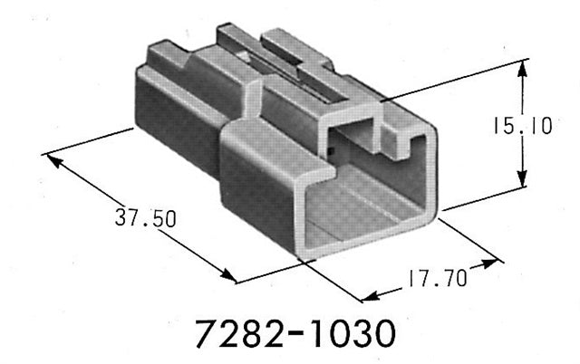 Automotive Connectors CONN 3P 090 II NAT (72821030) Pack of 10.