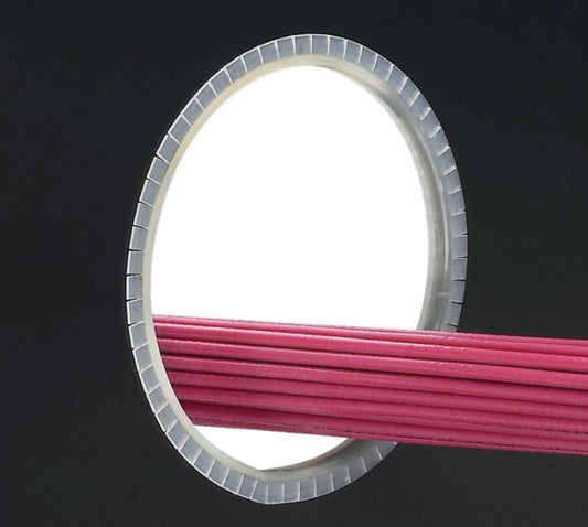 Panduit GEE62F-A-C Grommets & Bushings Slotted Grommet, Natural, Adh. PE, 1.6mm Max Panel, 30.5m L,PK1