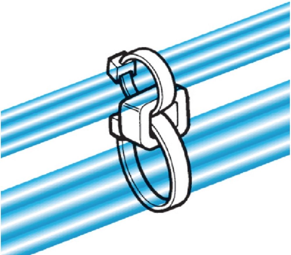 Connectronix HT LOK04-NA Cable tie mount, Wmax=9.0mm, natural, 100pcs.