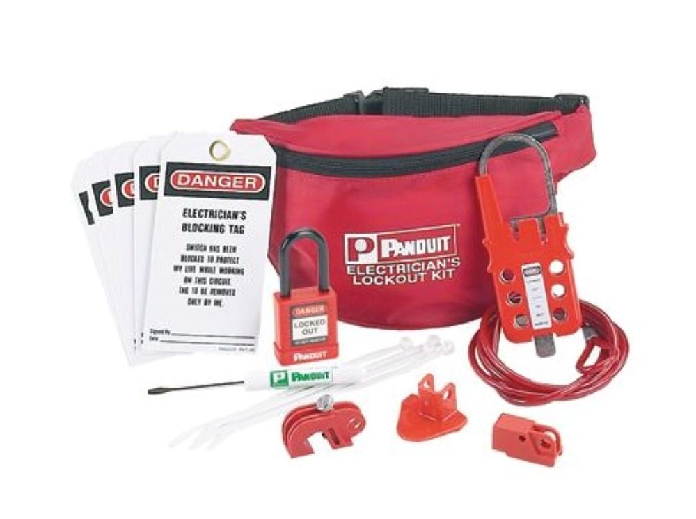 Panduit PSL-PK-EA Tool Kits & Cases Electric Lckout Kit Red 1/kt