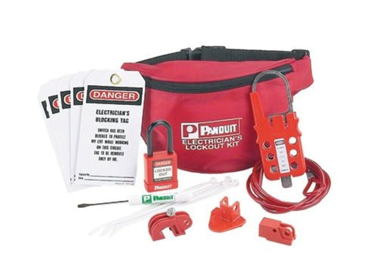 Panduit PSL-PK-EA Tool Kits & Cases Electric Lckout Kit Red 1/kt