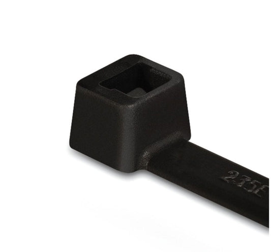 Cable tie inside serrated, 198x3.5mm, Ø1.5-50.0mm, black (T30L-PA66W-BK)