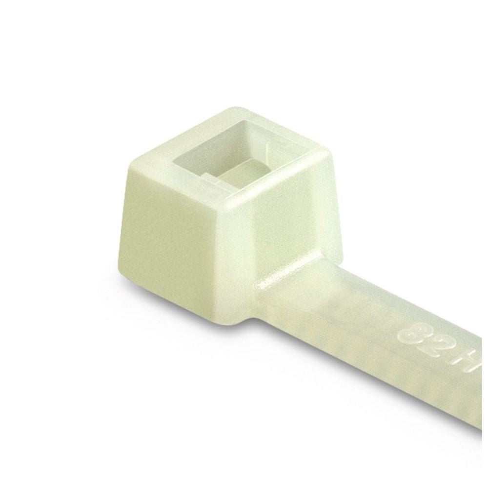 Cable tie inside serrated, 100.0x2.5mm, Ø1.5-22.0mm, natural (T18R-PA66-NA)