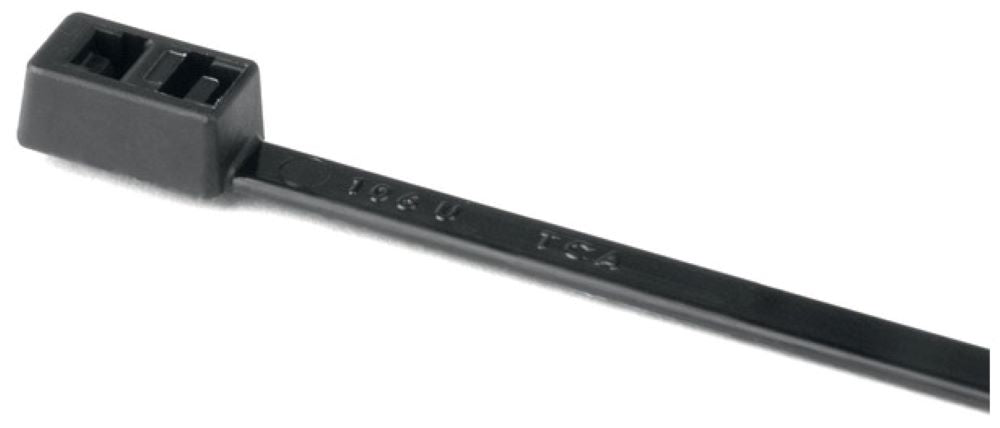 Cable tie inside serrated for multiple routing, 395.0x4.7mm, ∅1.6-101.6mm, black, 100pcs(T50LDH).